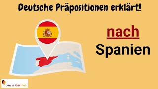 GERMAN Preposition NACH in detail (15) - - with examples | NACH mit Erklärung | A1 - B1