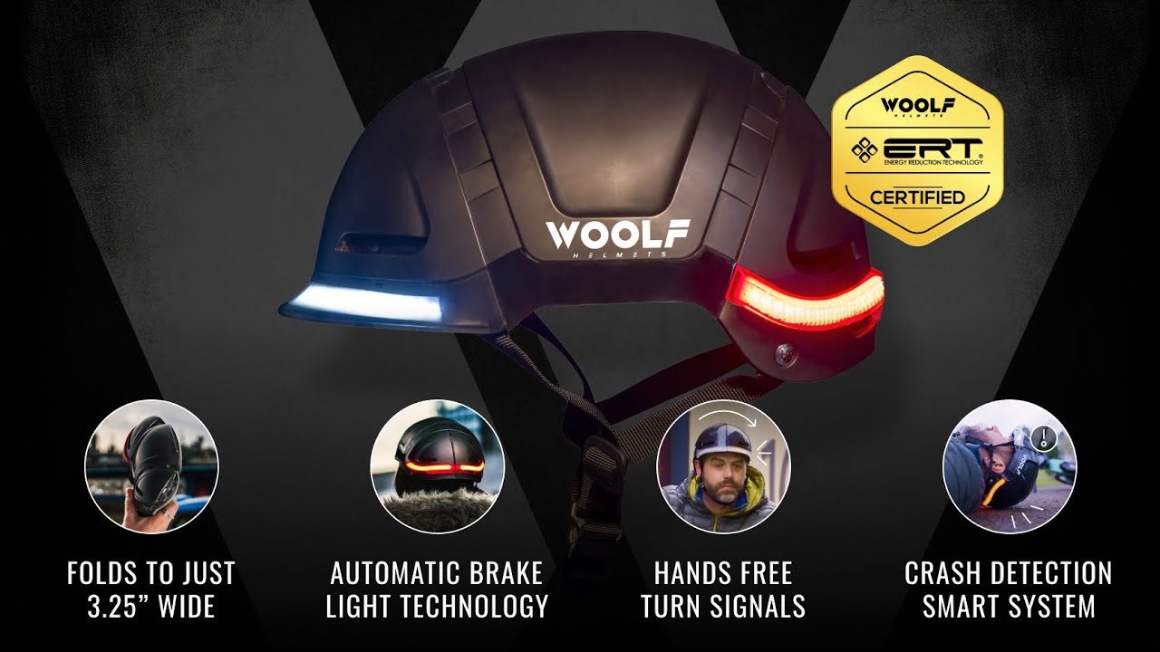WOOLF: THE FIRST SMART FOLDING BIKE HELMET