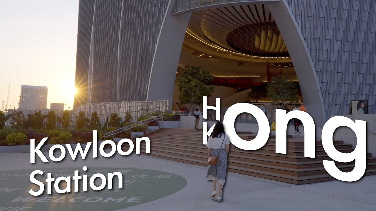 4K Hong Kong Walking Down The Street 11- HK Cultural Centre | Kowloon Station