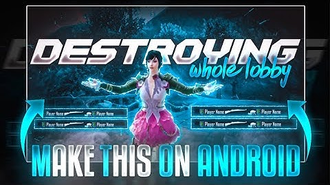 Make This Amazing Pubg Mobile Montage Thumbnail On Android | How to Make Thumbnail Like Lost Boy