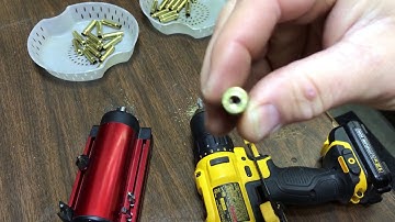 Brass Prep-  Cutting out the primer pocket crimp on military .223 brass