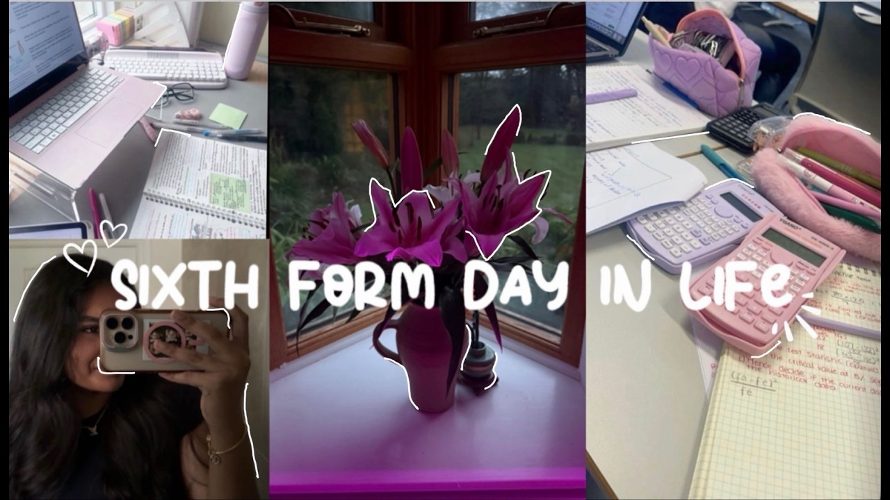 SIXTH FORM DAY IN THE LIFE / friends, studying, school vlog, dogs, routine