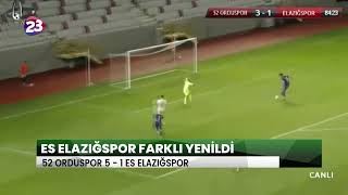 Es Elaziğspor Farkli Yeni̇ldi̇ 52 Orduspor 5 - 1 Es Elaziğspor