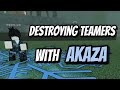 I destroyed the teamers with akaza in rogue demon