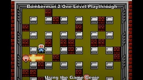 Bomberman 2 One Level Playthrough using the Nes
