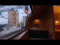 【VR180】サンライズエクスプレスのサンライズなひととき　シングルDX乗車体験動画　神戸付近→西明石付近