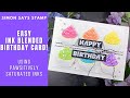 Easy rainbow cupcakes birt.ay card  simon says stamp