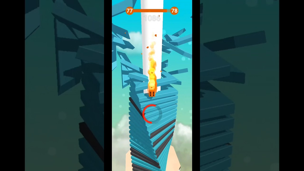 🔥 INSANE Stack Ball Fast Motion Drop 😱 | No Mercy Speed! 🔥