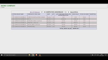 Generating Bill Of Material [ BOM ] Is Very Simple From simpliRP ERP