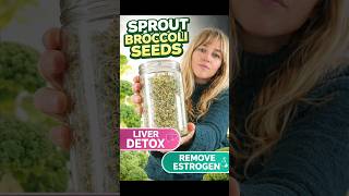 Liver Detox in 1 Bite 🌱 How to Sprout Broccoli Seeds #diy  #superfood #liver #detox #howto #viral