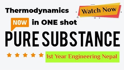Pure Substance |One shot Conceptional Video|Engineering Thermodynamics