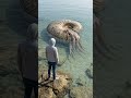 Giant Ammonite vs Human — The Spiral Sea Giant