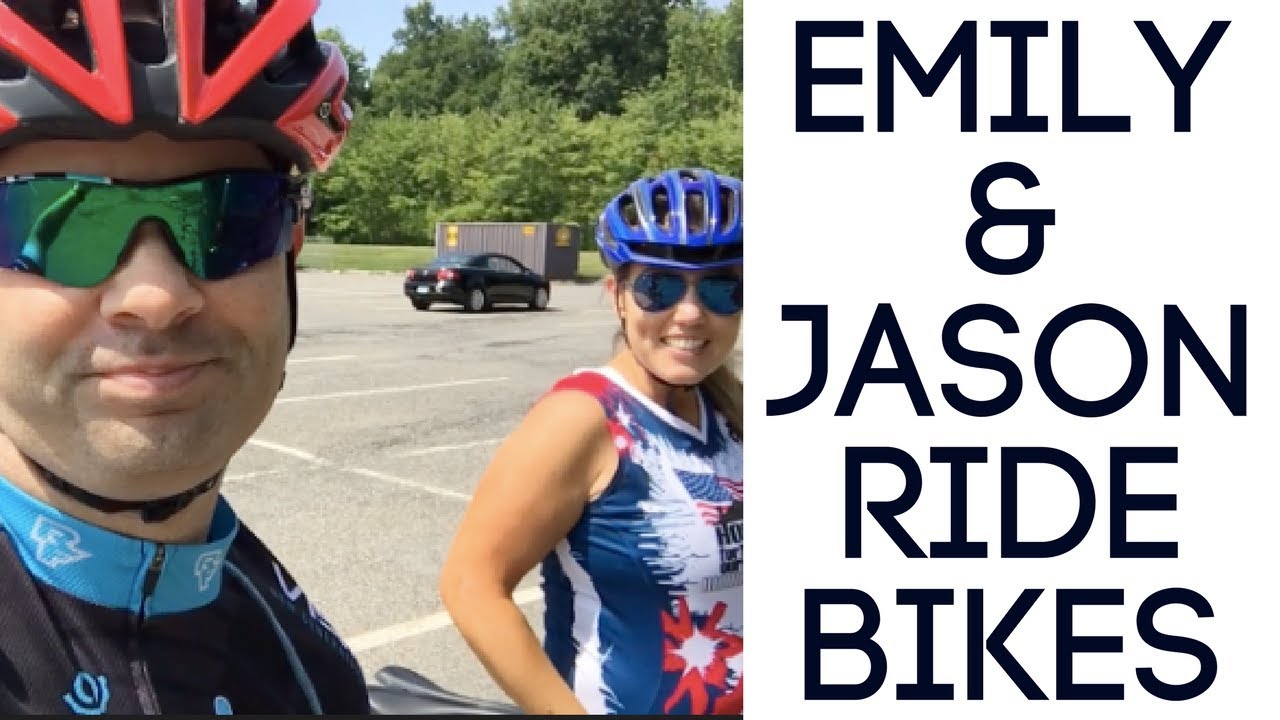 Emily & Jason Ride Bikes