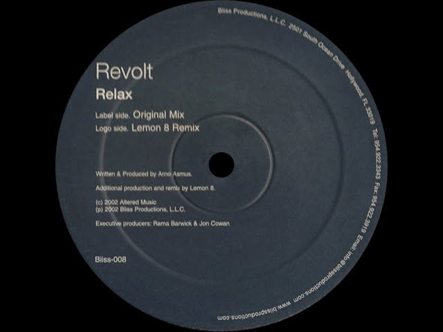 Revolt ‎– Relax (Original)