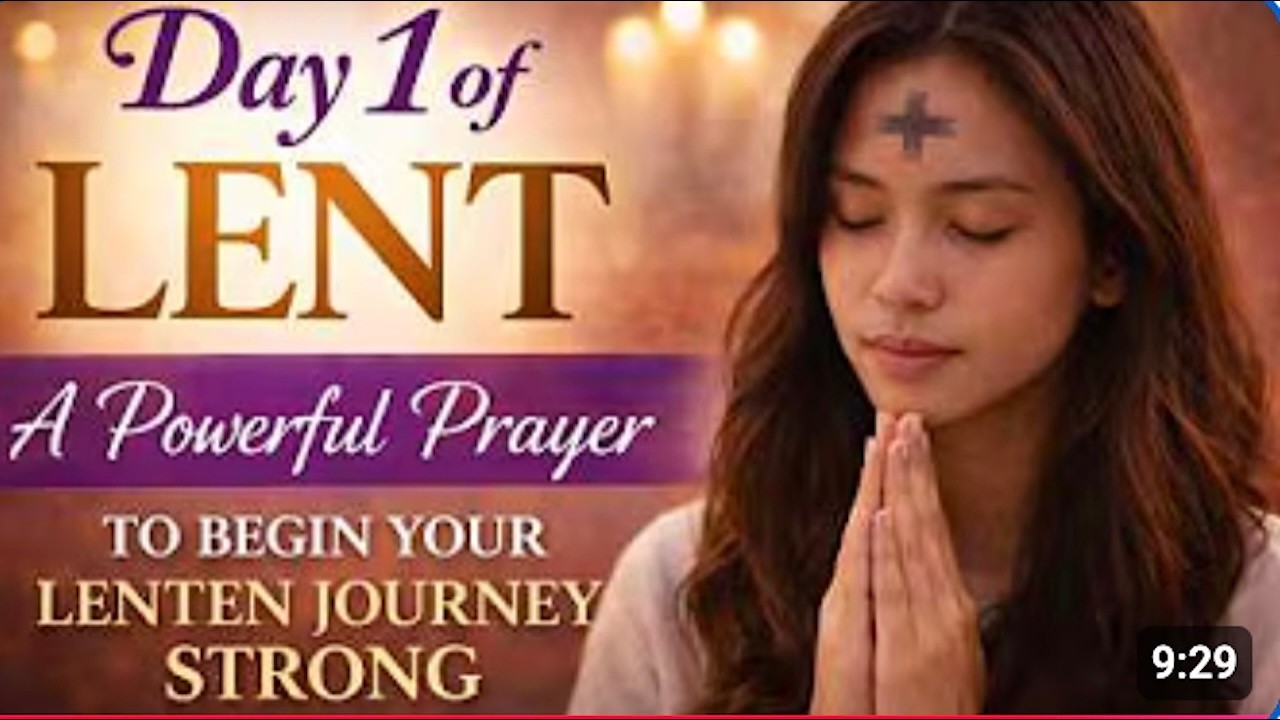 MyCatholicMass | Day 1 of Lent | A Powerful Prayer to Begin Your Lenten ...