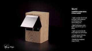 Classy Caps Solar Deck & Wall Lights Model #SL177 screenshot 5