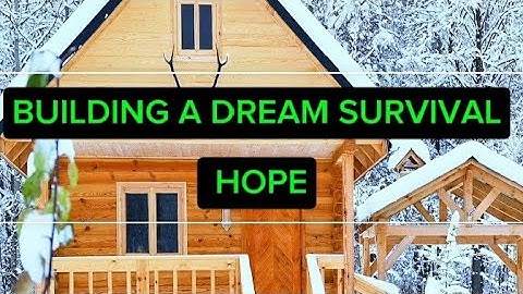 ONE Year a Man Builds the Log Cabin of his Dreams Alone in the Forest, Start to Finish 😨