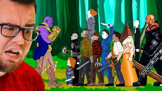 Download Lagu Reacting to PENNYWISE vs THANOS vs JASON vs FREDDY vs CHUCKY! MP3