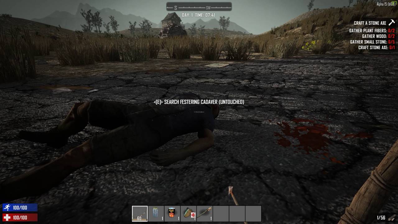 7 Days to Die alpha 15 duplication items ( bug glitch ) PC Part 1