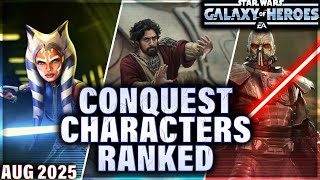 RANKING ALL CONQUEST UNITS IN THE GAME (August 2025) #swgoh #starwars