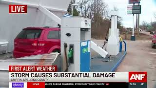 Widespread damage across Spalding County following multiple tornadoes