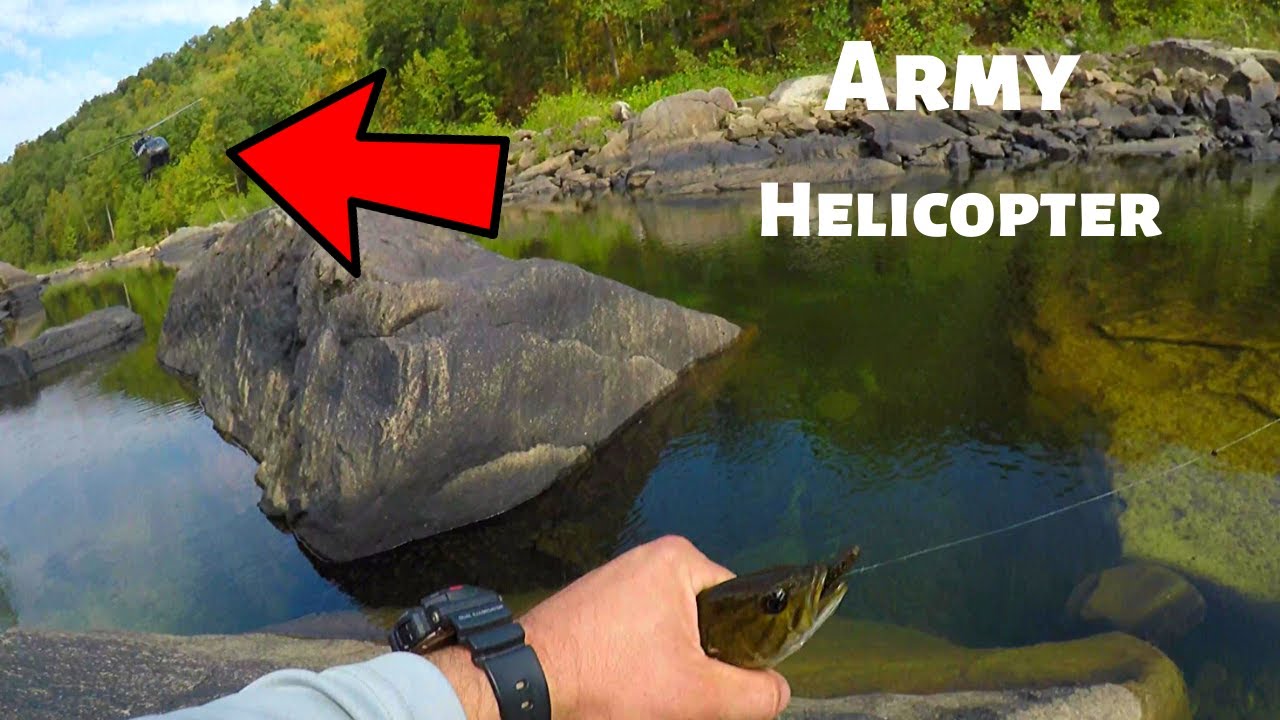 STRAFED BY ARMY HELICOPTER | Smallmouth Bass Fishing Cheat River