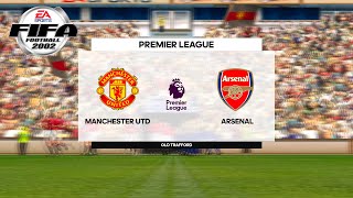 FIFA 2002 (FIFA Football 2002) - Manchester United vs Arsenal - Gameplay Playstation 2 HD [PCSX2]
