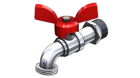 SolidWorks Tutorial #240 : water tap (valve 1)
