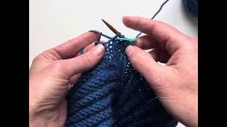 TUTORIAL - Slip one, knit one, pass slipped stitch over (sl1-k1-psso or skp)