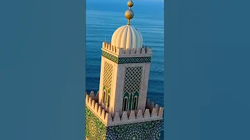 Hassan 2nd Mosque Casablanca مسجد الحسن الثاني من الأعلى 