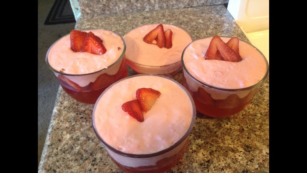 Gelatina Espumosa de Fresas YouTube