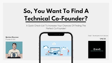 How To Find A Technical Co-Founder For Your Startup Idea