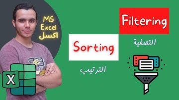 Excel Data Analysis - Filtering and Sorting Data إكسيل شرح
