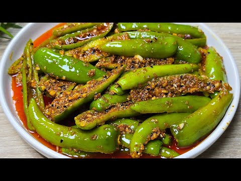 Instant Hari Mirchiyon Ka Achar | Green Chili Pickle Recipe | Easy & Quick Achar 🌶️