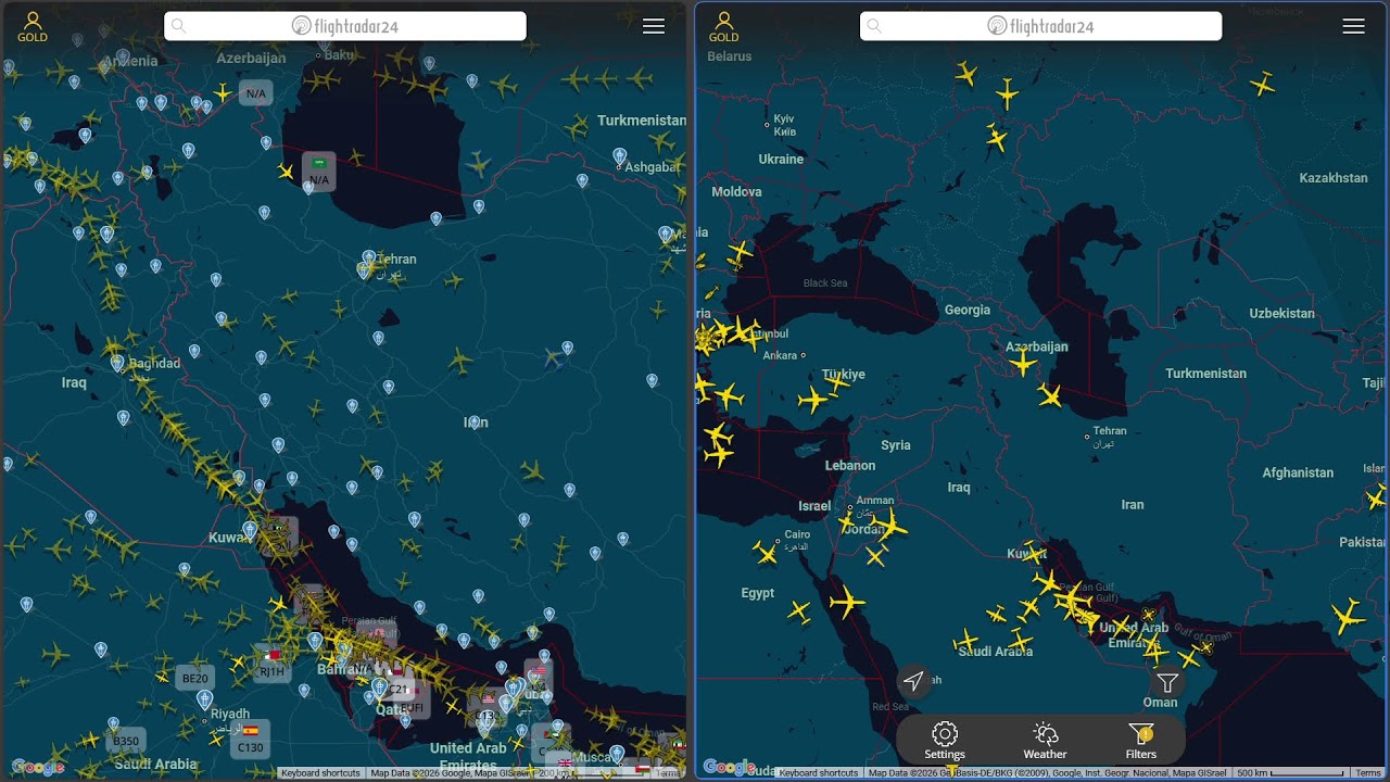 Jan 28  Flight Radar | Real-Time Air Traffic | Live | IRAN