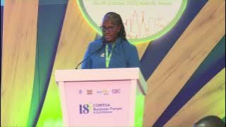 Trade PS Regina Ombam Gives Vote of Thanks After the COMESA Business Forum