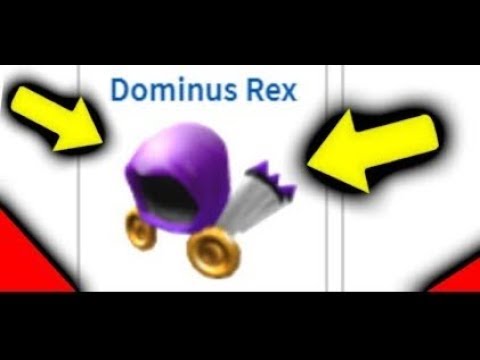 I Traded For Dominus Rex Roblox Trade Hangout Youtube