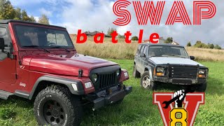 ЗАРУБА jeep wrangler tj v8 4.3l vs jeep cherokee xj Битва swapнутых