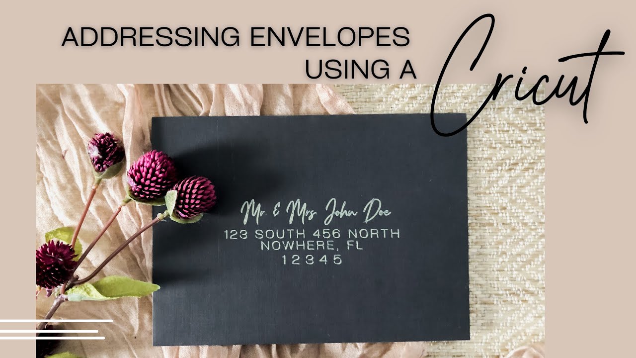 Addressing Wedding Envelopes Using a Cricut