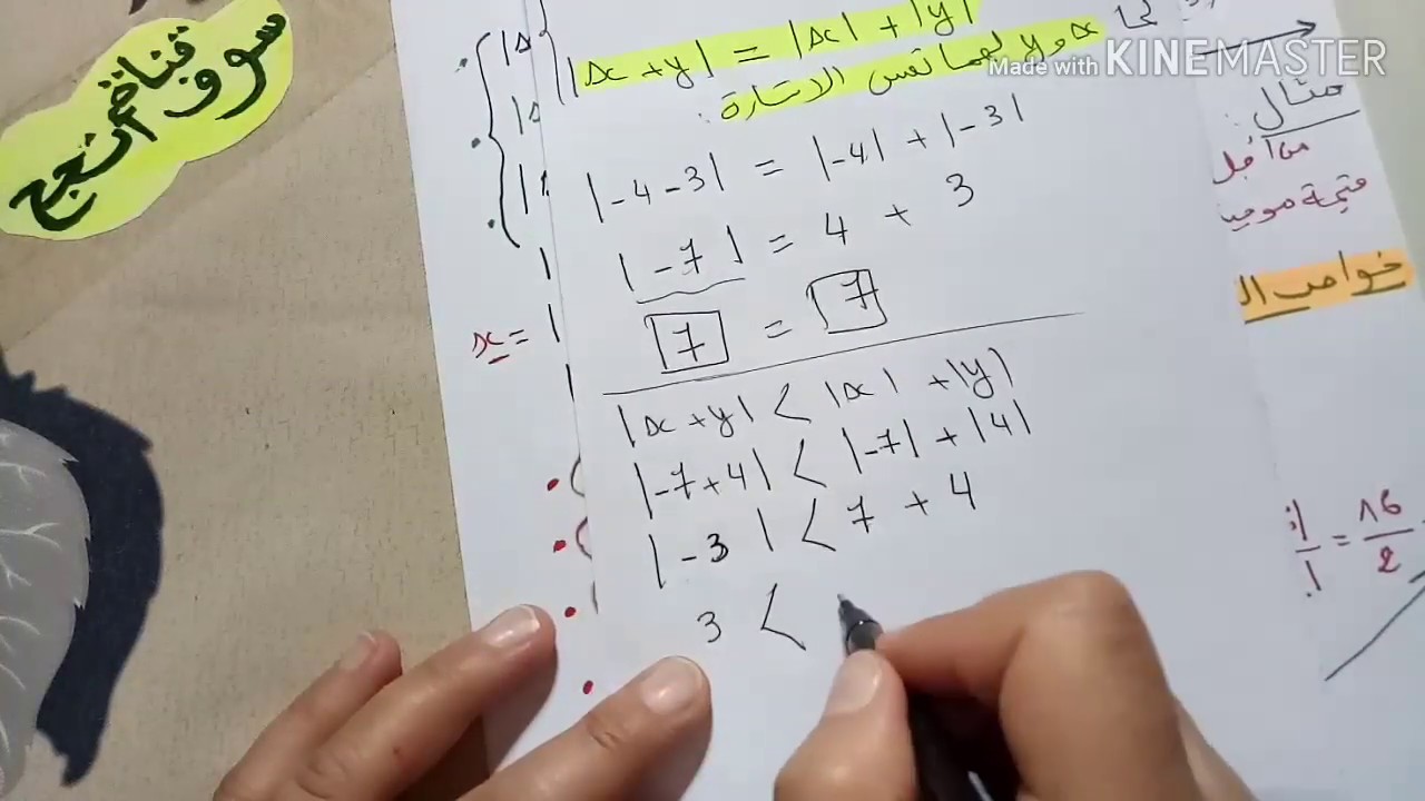 القيمة المطلقة بشرح بسيط للسنة أولى ثانوي