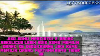 Jangan bertengkar lagu versi hip hop status WA