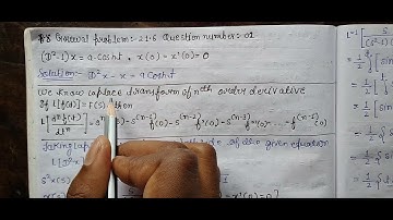 Solve by transform method of the equation [D^(2)-1]x=a.cosht ; Given x(0)=x