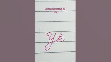 writing of capital Y with a small letter k #handwriting #calligraphy #viralshorts