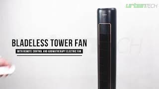MIDEA Leafless Remote Control Tower Fan with Aromatherapy Cooling Fan | Urban Tech