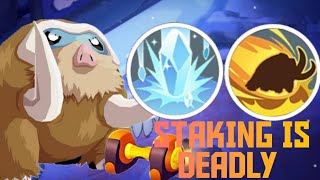 STAKING IS DEADLY IN MAMOSWINE 😈😵||POKEMON UNITE MAMOSWINE GAMEPLAY 🔥💪||POKEMON UNITE 😎