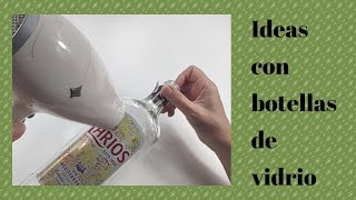 🤗Cómo reutilizar botellas de vidrio 💕#manualidades #diy #artesanato #reciclaje #arteencasa