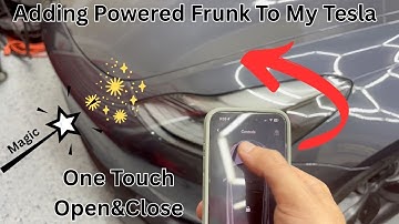 Installing A Tesla Powered Frunk from Tesery