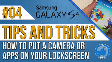 Samsung Galaxy S4 Hints and Tips  - Basics #4: Camera or App Page on Lockscreen