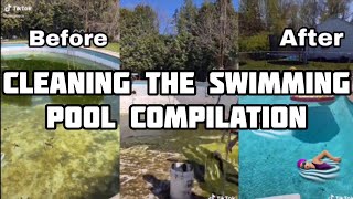 Cleaning Swimming Pool | Satisfying | Tiktok Compilation #1