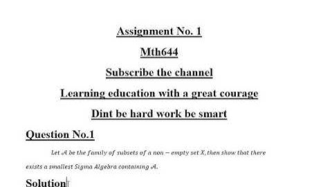 mth644 assignment solution fall 2021